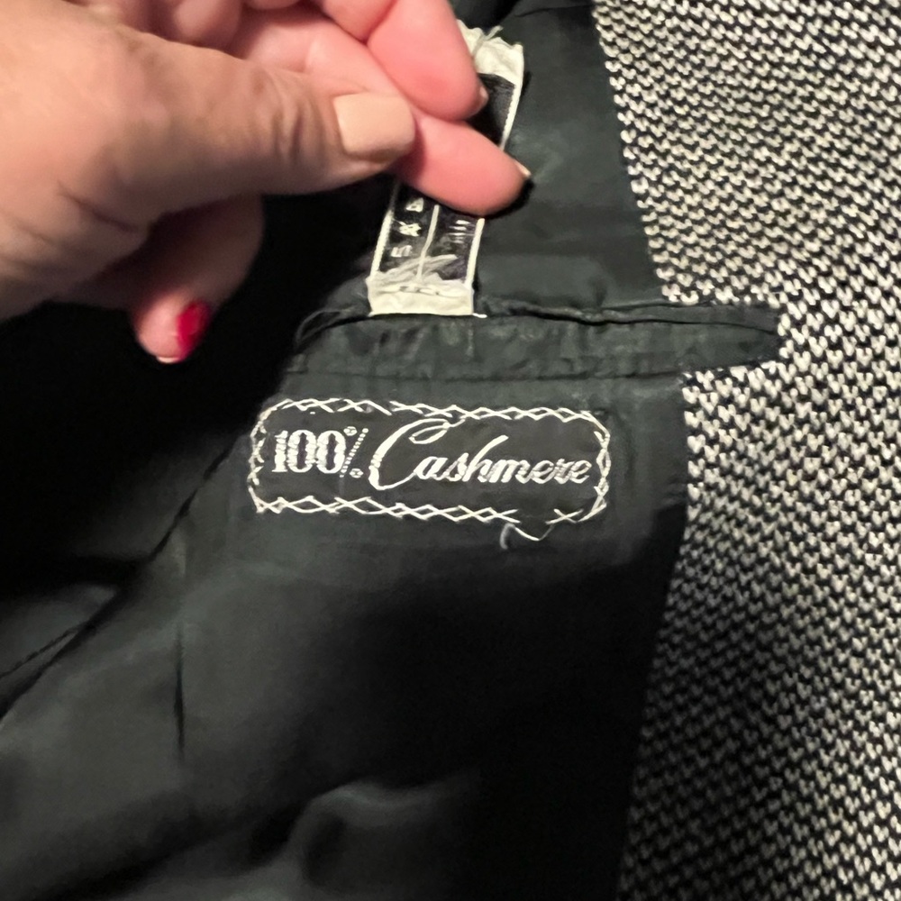 🤑3 for $12 🤑BARGAIN ALERT! $5 Vintage Men's Black and White Tweed Blazer - Picture 13 of 14